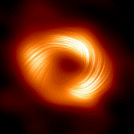 A view of the Milky Way supermassive black hole Sagittarius A* in polarised light, by EHT Collaboration / European Southern Observatory, licensed under Creative Commons Attribution 4.0. A view of the Milky Way supermassive black hole Sagittarius A* in polarised light, by EHT Collaboration / European Southern Observatory, licensed under Creative Commons Attribution 4.0.